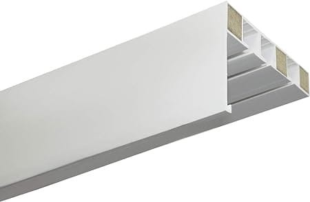 SZYNA DO ZASŁON Z OSŁONĄ GARDINIA 150CM 3-RZĘDOWA BIAŁA ŁATWY MONTAŻ