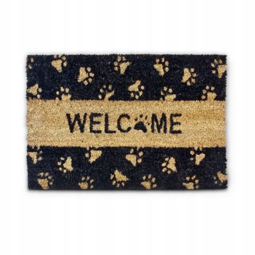 WYCIERACZKA POD DRZWI KOKOSOWA 60 X 40 CM RELAXDAYS WELCOME Z ŁAPKAMI