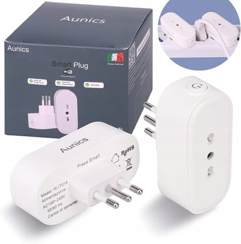 INTELIGENTNE GNIAZDO ALEXA GOOGLE AUNICS 3 BIEGUNY