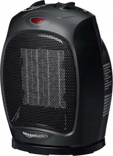 GRZEJNIK CERAMICZNY AMAZON BASICS OSCYLACYJNY 1500W TERMOSTAT REGULOWANY