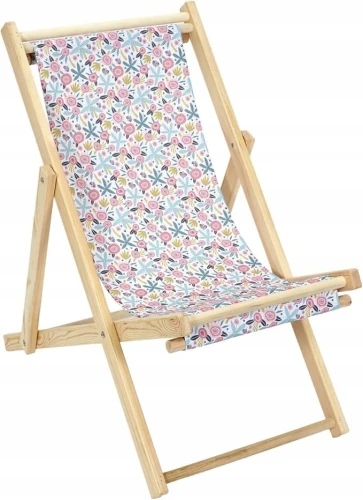 LEŻAK DLA DZIECI HOME DECO KIDS LIBERTY 49 X 85 X 67 CM SKŁADANY DREWNIANY