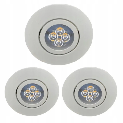HALOGEN LED ZESTAW 3 SZT LED 280LM 3W RADIATOR
